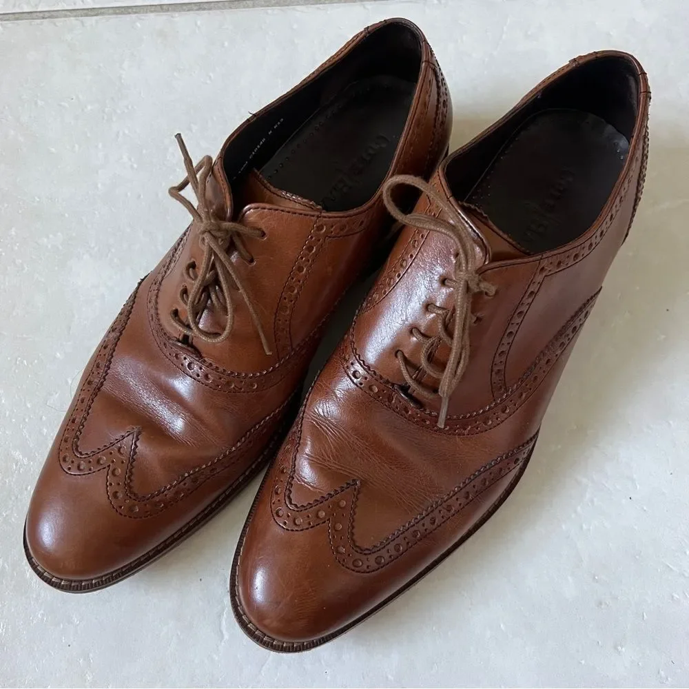 Cole Haan Men’s Wingtip Oxford with Nike Air Brown size 10
